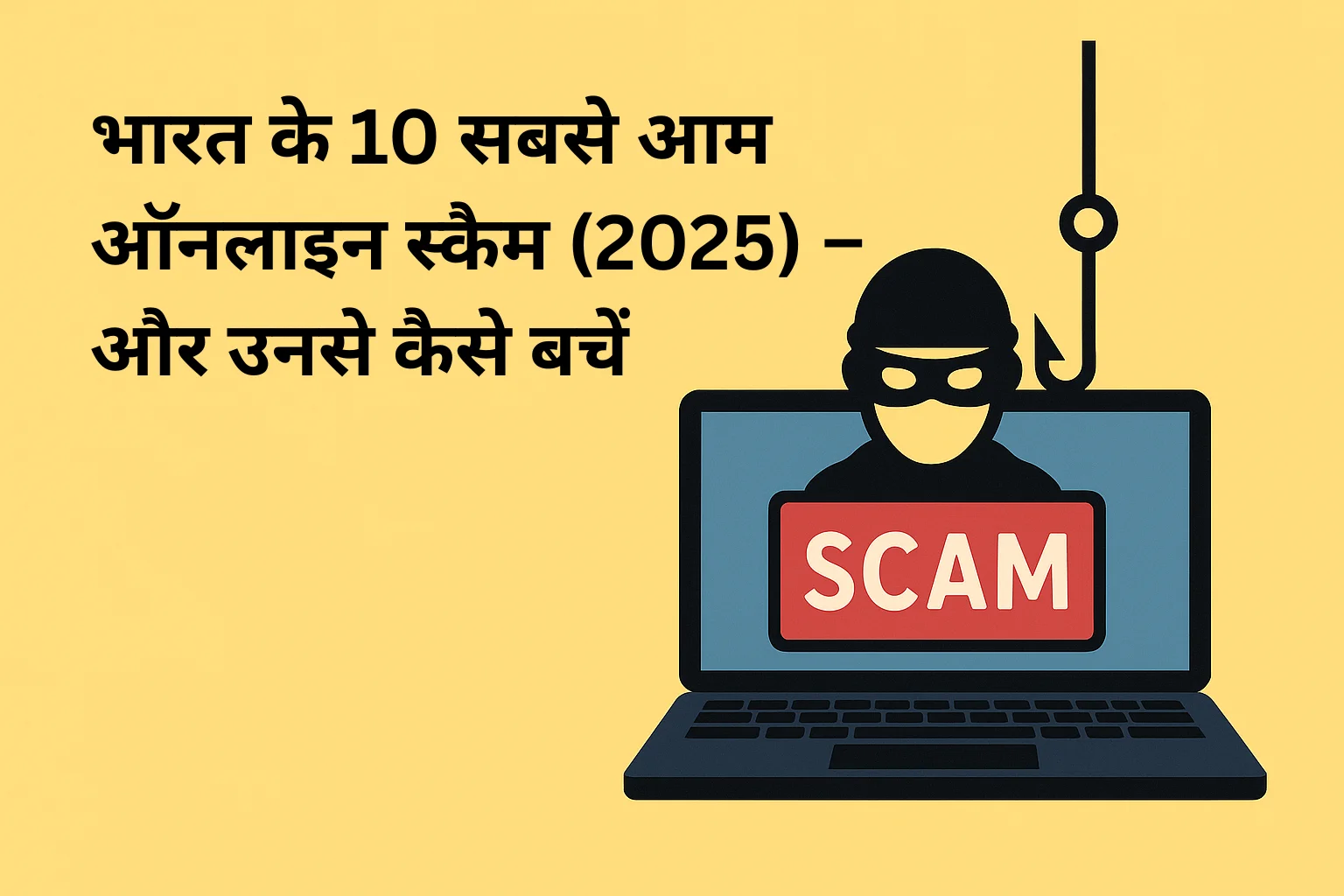 भारत के 10 सबसे आम ऑनलाइन स्कैम (2025) और उनसे कैसे बचें